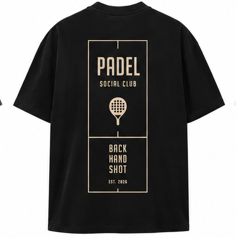 BS Ultra Heavy Cotton Box Tee "Padel Club" black
