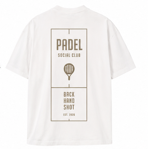BS Ultra Heavy Cotton Box Tee "Padel Club" white