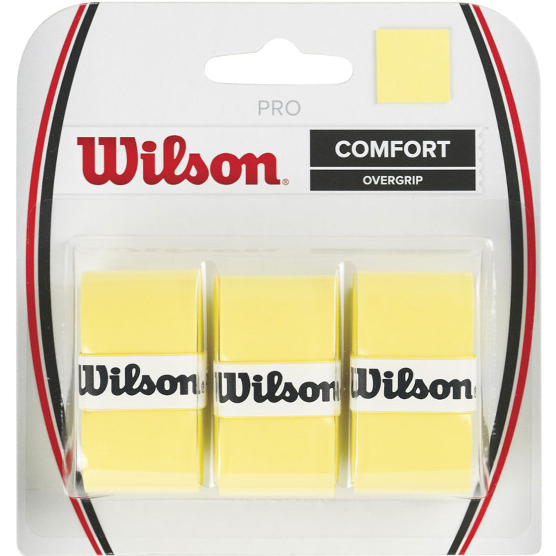 Wilson Pro Comfort Overgrip 3 Pack, gelb