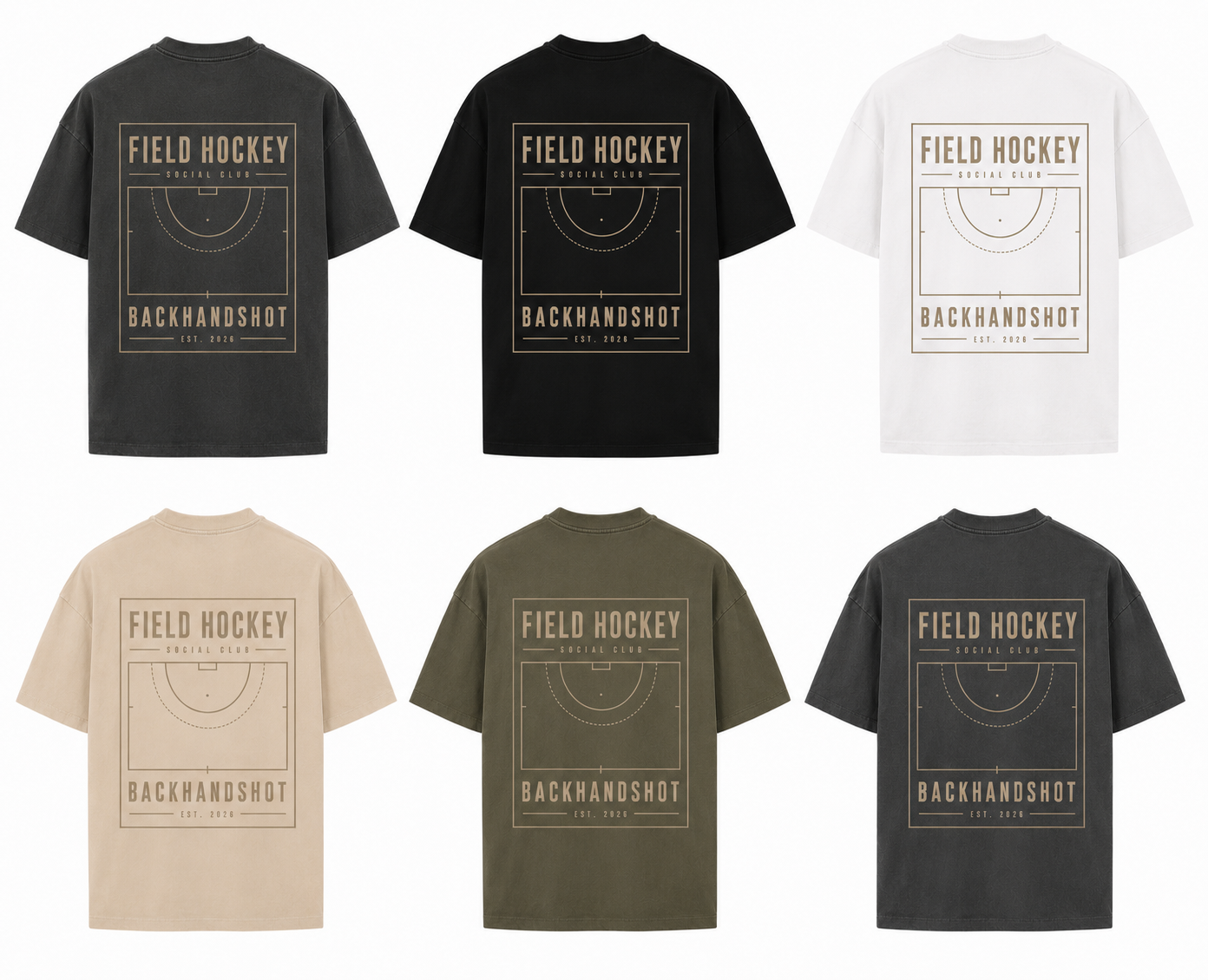 BS Ultra Heavy Cotton Box Tee "Field Hockey“ grau